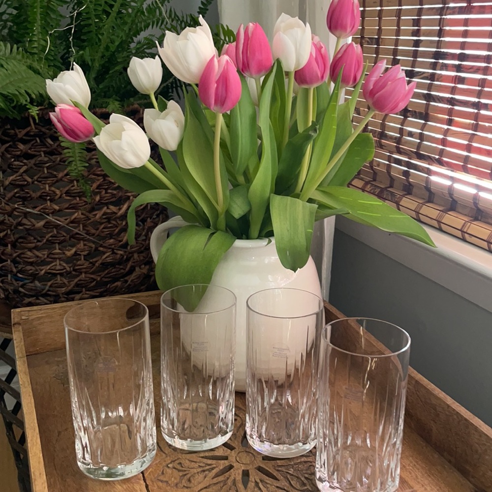 Handcut Crystal -24% Full Lead ~Calypso Hiball Glassware (4) 🥃 - Picture 3 of 15